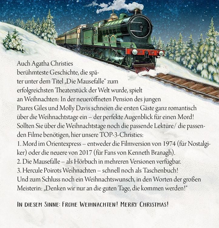 Produktbild: Zettelkalender - Weihnachten mit Agatha Christie