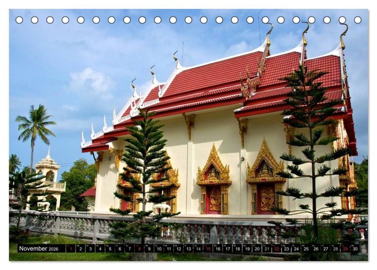 Produktbild: Thailand - Ein bezauberndes K&ouml;nigreich (Tischkalender 2026 DIN A5 quer), CALVENDO Monatskalender