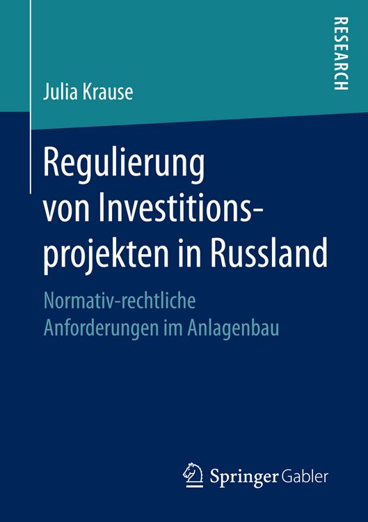 Produktbild: Regulierung von Investitionsprojekten in Russland