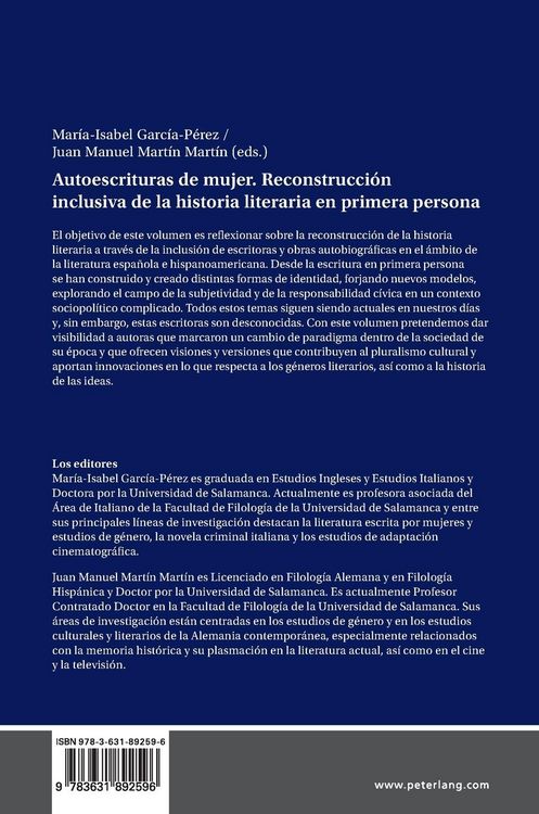 Produktbild: Autoescrituras de mujer. Reconstrucci&oacute;n inclusiva de la historia literaria en primera persona