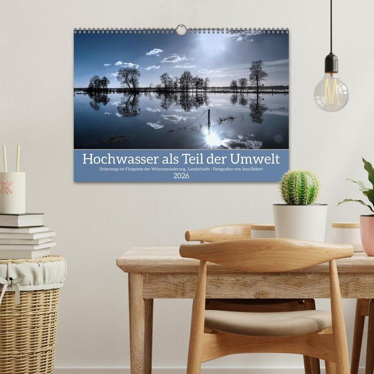 Produktbild: Hochwasser als Teil der Umwelt (Wandkalender 2026 DIN A3 quer), CALVENDO Monatskalender