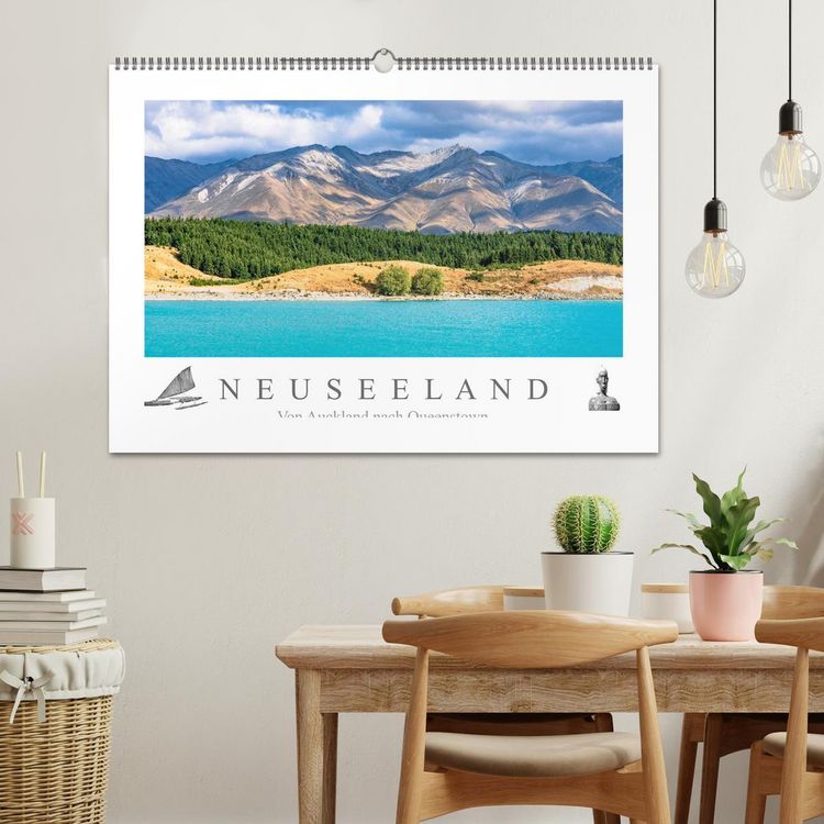 Produktbild: Neuseeland - Von Auckland nach Queenstown (Wandkalender 2026 DIN A2 quer), CALVENDO Monatskalender