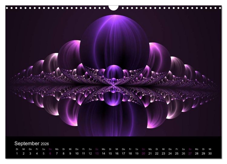 Produktbild: Die Farbe Lila (Wandkalender 2026 DIN A3 quer), CALVENDO Monatskalender
