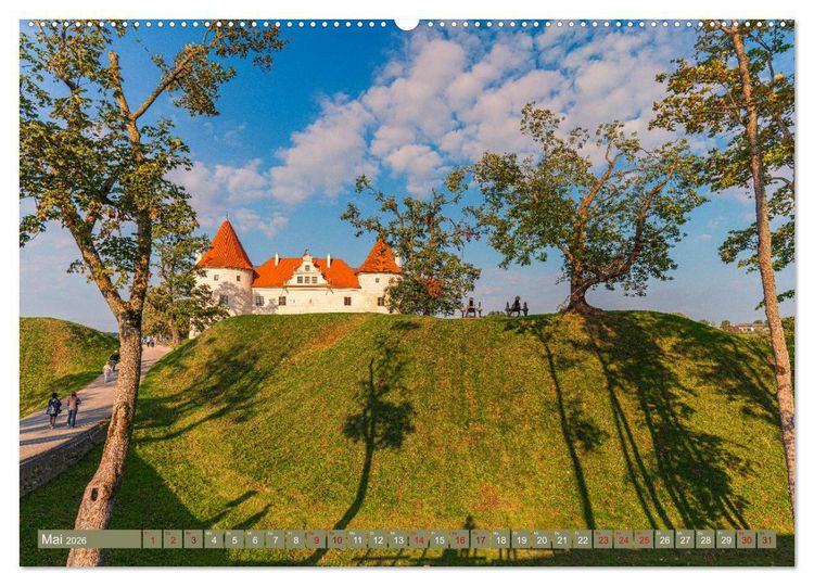 Produktbild: Via Baltica - eine Reise durch Estland, Lettland und Litauen (hochwertiger Premium Wandkalender 2026 DIN A2 quer), Kunstdruck in Hochglanz