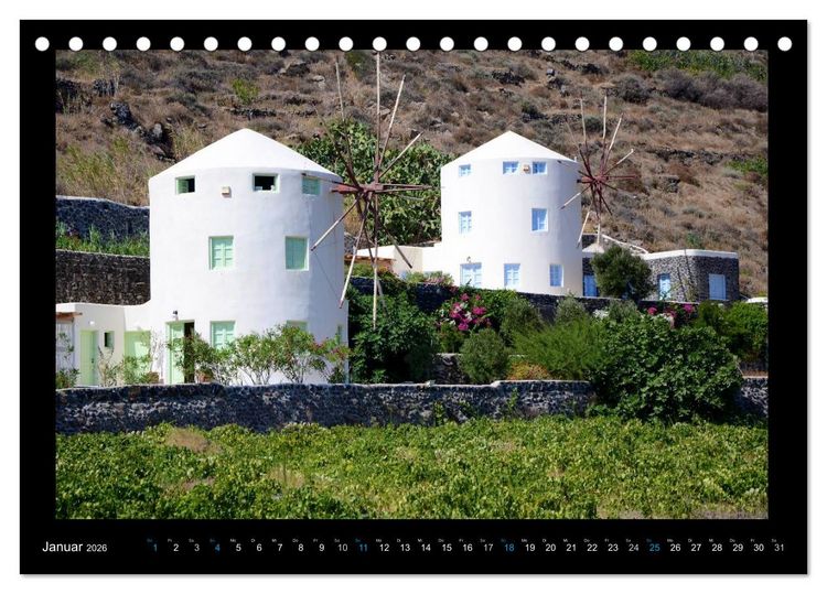 Produktbild: Santorini (Tischkalender 2026 DIN A5 quer), CALVENDO Monatskalender
