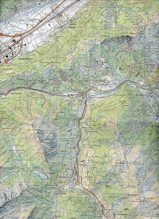 Produktbild: Swisstopo 1 : 50 000 Mont Blanc Grand Combin
