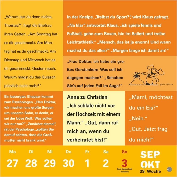 Produktbild: Witze f&uuml;rs Klo Kalender 2027