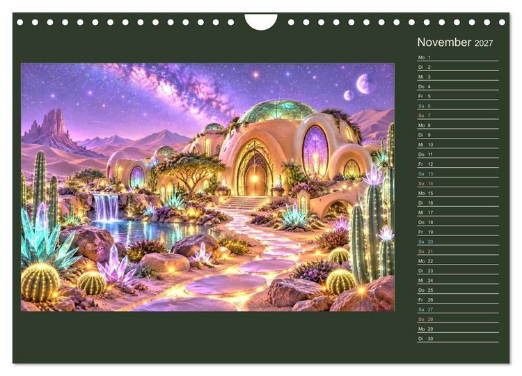 Produktbild: M&auml;rchenh&auml;user von morgen (Wandkalender 2027 DIN A4 quer), CALVENDO Monatskalender
