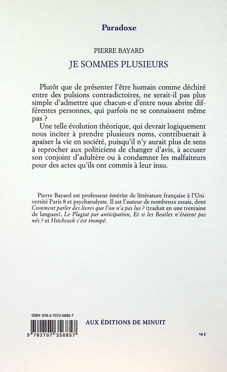 Produktbild: Je sommes plusieurs : sur les personnalit&eacute;s multiples