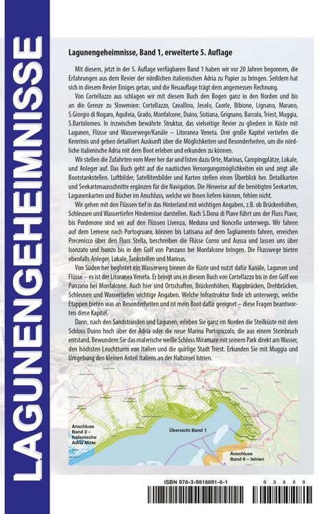 Produktbild: Lagunengeheimnisse, Band 1, italienische Adria Nord