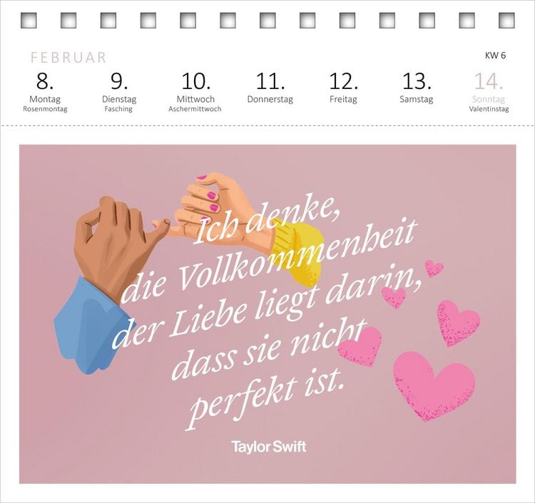 Produktbild: Postkartenkalender 365 Tage mit Taylor Swift 2027