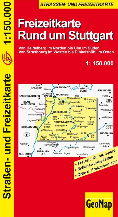 Produktbild: Rund um Stuttgart - Freizeit- und Strassenkarte