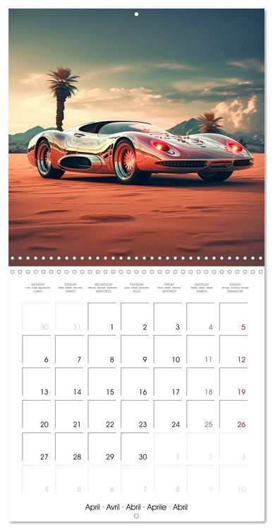Produktbild: Fantasy desert cars (Wall Calendar 2026 12 &times; 12 Inch) CALVENDO 12 Month Wall Calendar