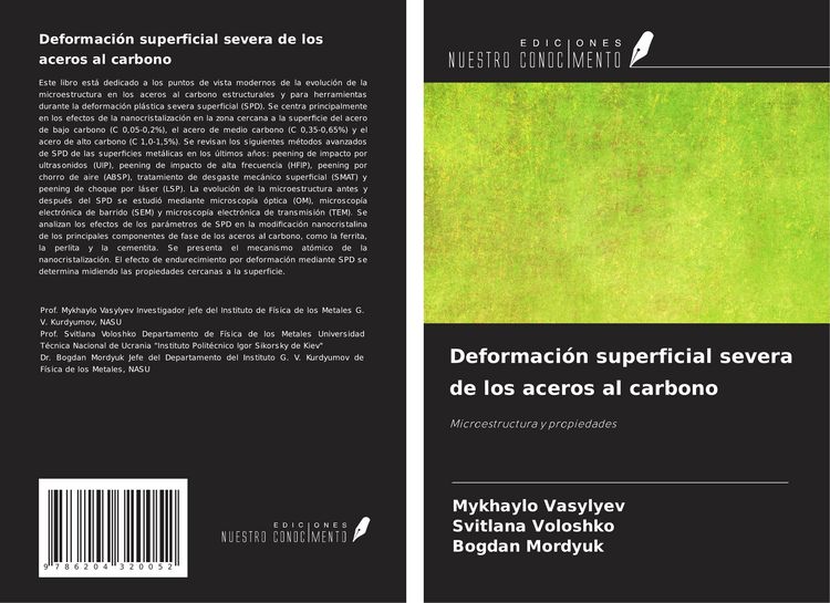 Produktbild: Deformaci&oacute;n superficial severa de los aceros al carbono