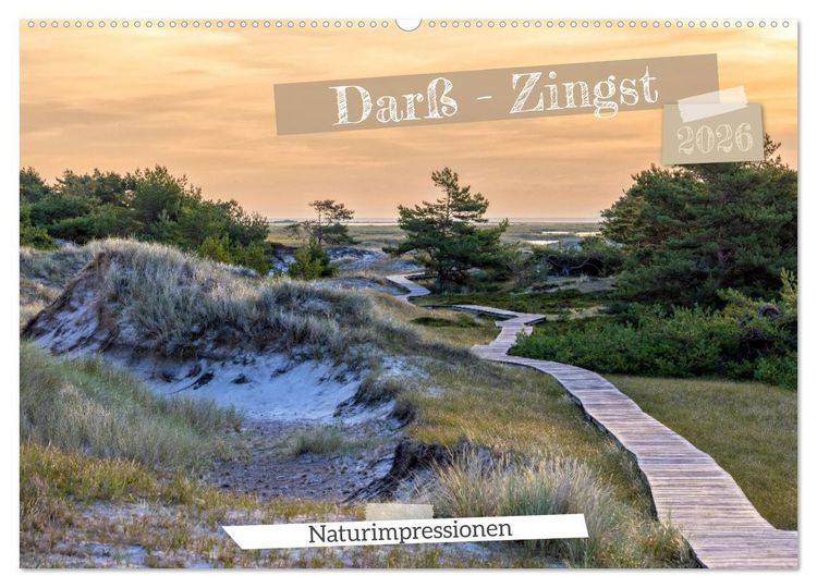 Produktbild: Dar&szlig;-Zingst Naturimpressionen (Wandkalender 2026 DIN A2 quer), CALVENDO Monatskalender