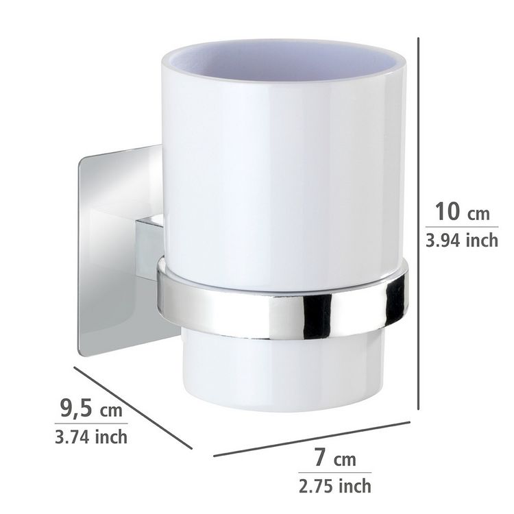 Produktbild: Turbo-Loc&reg; Zahnputzbecher Quadro, Befestigen ohne bohren
