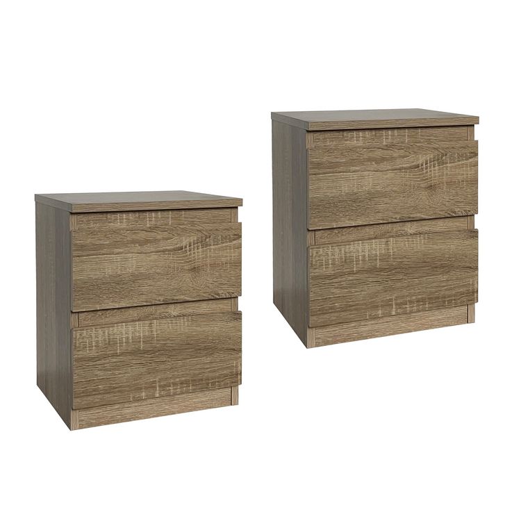 Produktbild: HTI-Living Nachtkommode 2 Schubladen Thekla Sonoma 2er-Set