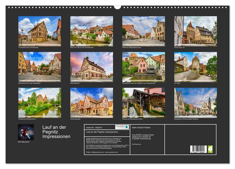 Produktbild: Lauf an der Pegnitz Impressionen (Wandkalender 2026 DIN A2 quer), CALVENDO Monatskalender