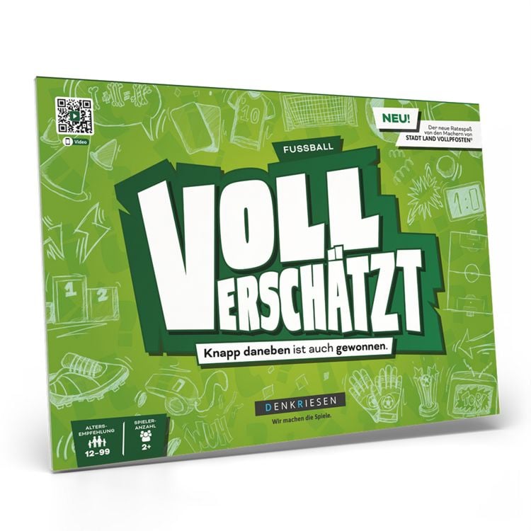 Produktbild: DENRKIESEN - VOLL VERSCH&Auml;TZT Fussball Edition - "Knapp daneben ist auch gewonnen."