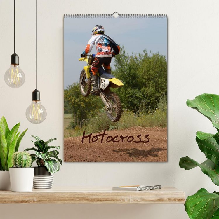 Produktbild: Motocross Terminplaner (Wandkalender 2026 DIN A2 hoch), CALVENDO Monatskalender