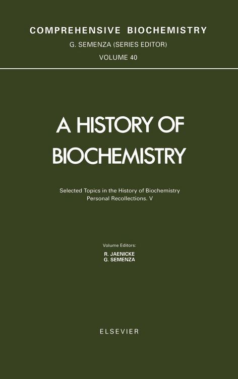 Produktbild: Selected Topics in the History of Biochemistry. Personal Recollections. V