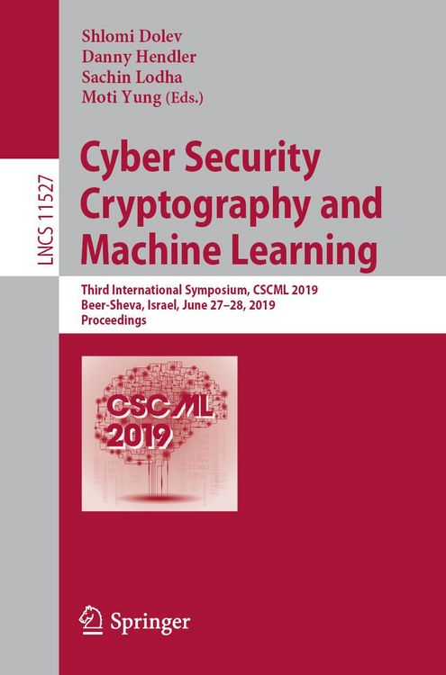 Produktbild: Cyber Security Cryptography and Machine Learning