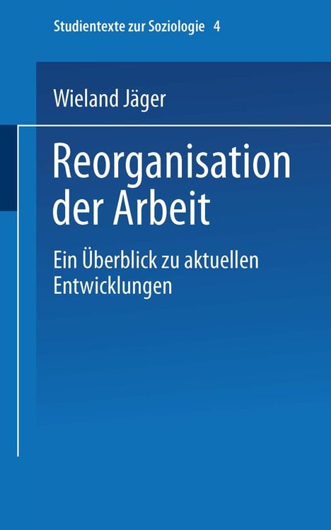 Produktbild: Reorganisation der Arbeit