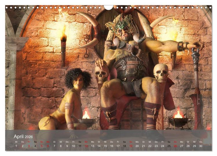 Produktbild: Welt der Orks (Wandkalender 2026 DIN A3 quer), CALVENDO Monatskalender
