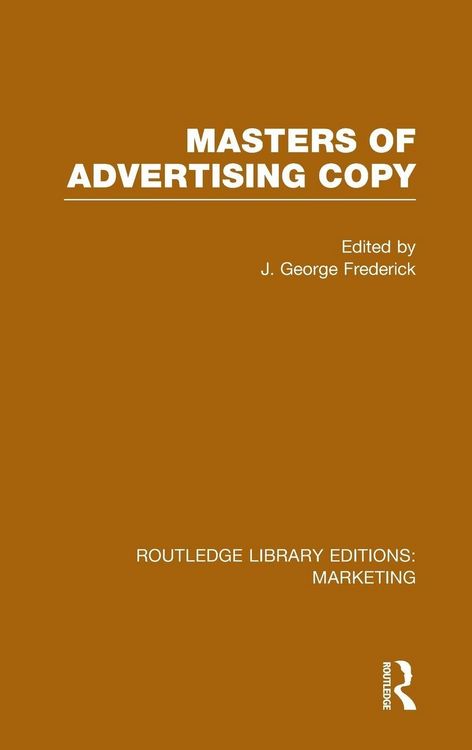 Produktbild: Masters of Advertising Copy (RLE Marketing)
