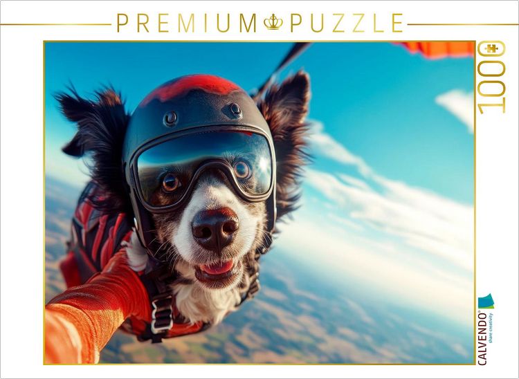 Produktbild: CALVENDO Puzzle Highflyer mit Herz | 1000 Teile Lege-Gr&ouml;&szlig;e 64x48cm Foto-Puzzle f&uuml;r gl&uuml;ckliche Stunden