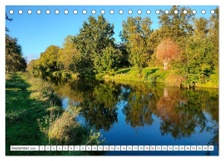 Produktbild: Die Niers im Jahreslauf (Tischkalender 2026 DIN A5 quer), CALVENDO Monatskalender
