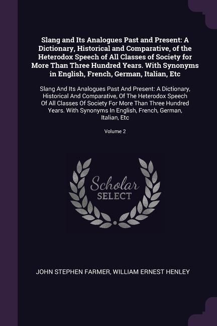 Produktbild: Slang & Its Analogues Past & P