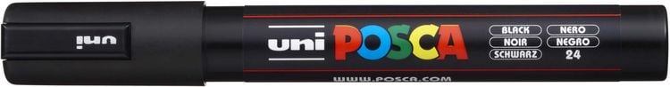 Produktbild: Marker UNI POSCA PC-5M schwarz