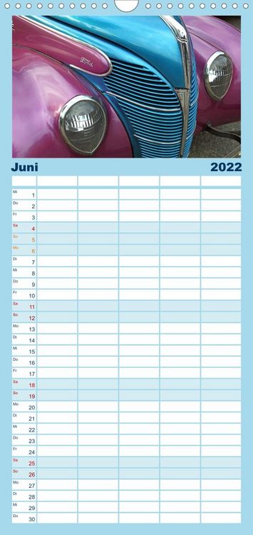 Produktbild: Familienplaner Classic Cars (Wandkalender 2022 , 21 cm x 45 cm, hoch)