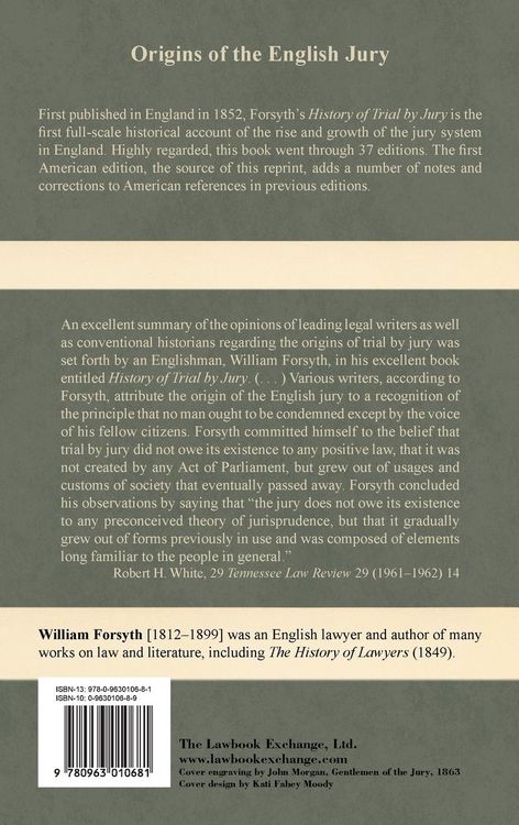 Produktbild: History of Trial by Jury