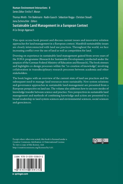 Produktbild: Sustainable Land Management in a European Context