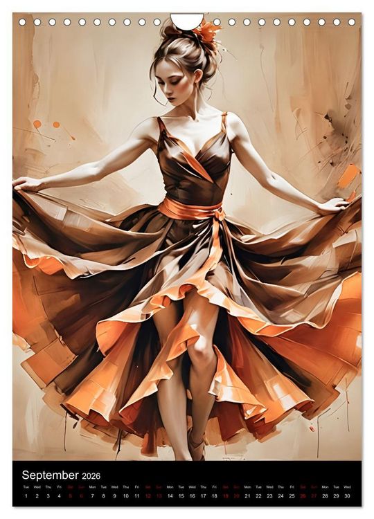 Produktbild: Dancing Elegance (Wall Calendar 2026 DIN A4 portrait), CALVENDO 12 Month Wall Calendar