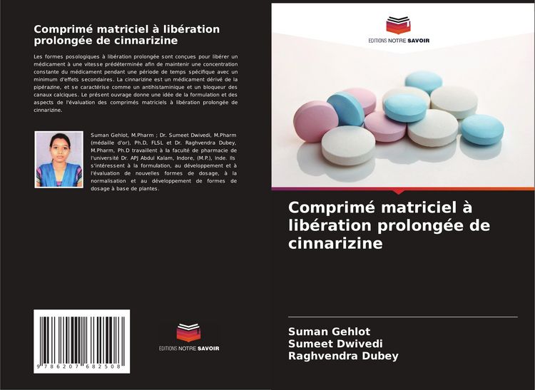 Produktbild: Comprim&eacute; matriciel &agrave; lib&eacute;ration prolong&eacute;e de cinnarizine