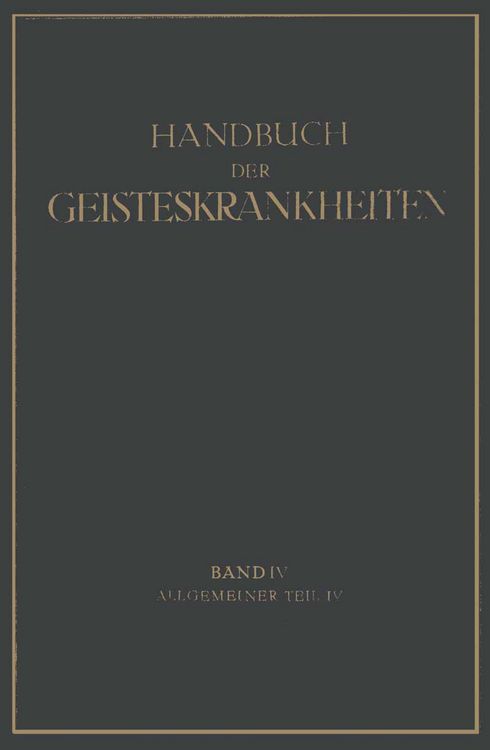 Produktbild: Handbuch der Geisteskrankheiten