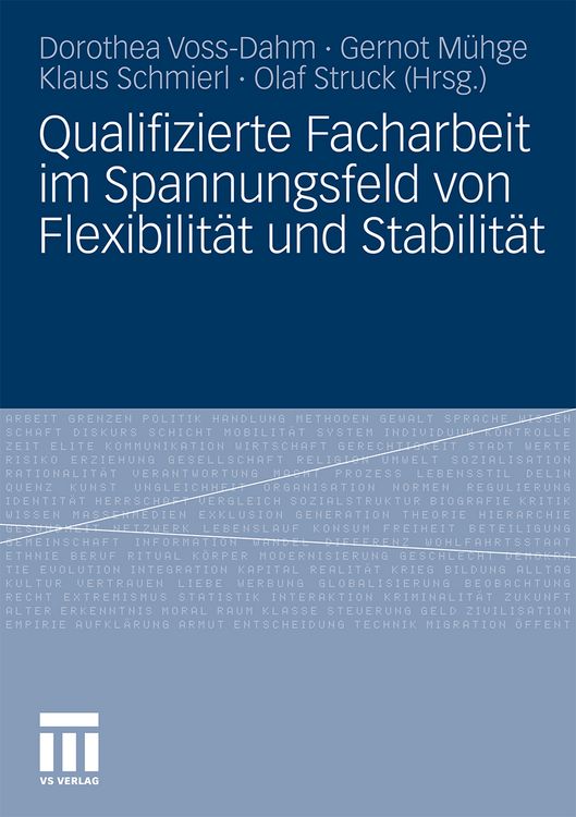 Produktbild: Qualifizierte Facharbeit im Spannungsfeld von Flexibilit&auml;t und Stabilit&auml;t
