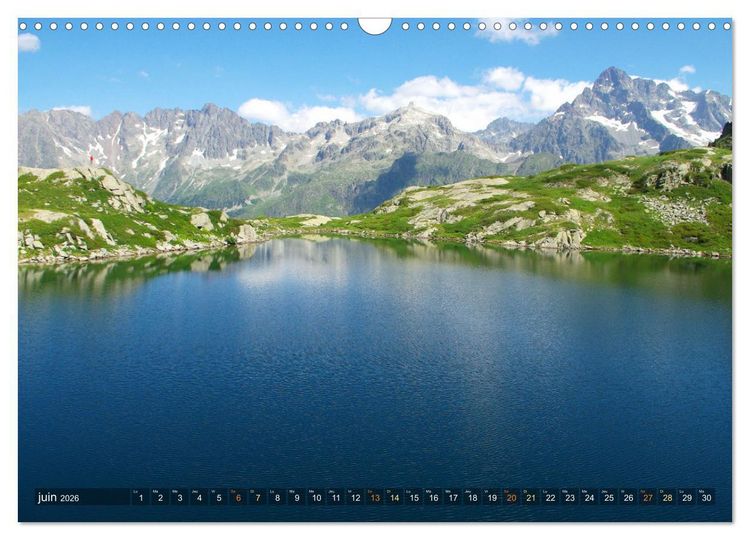 Produktbild: Le paradis des lacs de montagne (Calendrier mural 2026 DIN A3 vertical), CALVENDO calendrier mensuel