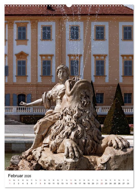 Produktbild: Schloss Hof &ndash; Die Perle unter den Marchfeldschl&ouml;ssern (hochwertiger Premium Wandkalender 2026 DIN A2 hoch), Kunstdruck in Hochglanz