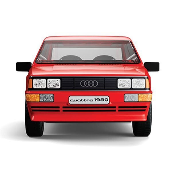 Produktbild: COBI 24664 - Audi Quattro 1980, rot, 1:35, Bausatz, 79 Klemmbausteine