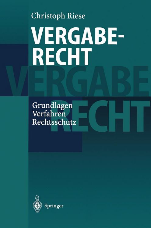 Produktbild: Vergaberecht