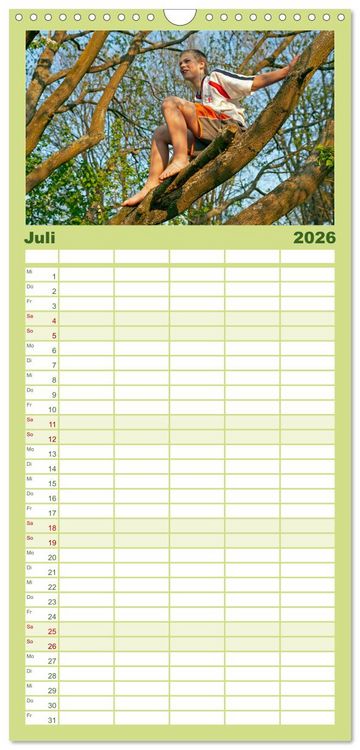 Produktbild: Familienplaner 2026 - Wir lieben die Natur! mit 5 Spalten (Wandkalender, 21 x 45 cm) CALVENDO