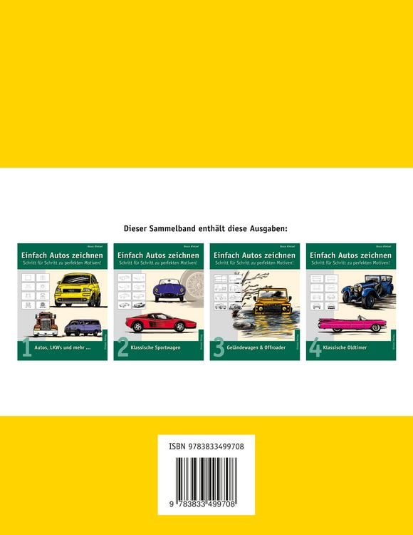 Produktbild: Einfach zeichnen: Autos, LKWs, Sportwagen, Oldtimer, Gel&auml;ndewagen. Gesamtausgabe Band 1-4
