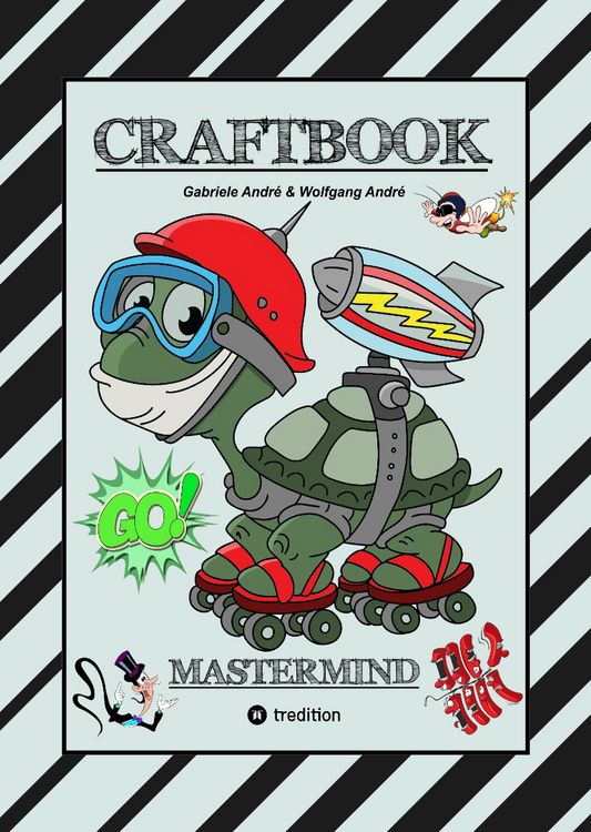 Produktbild: Craftbook - Super Tutorials - Wunderbare Ausmalmotive - Knifflige R&auml;tsel und Aufgaben - Vorlagen - Witzige Bilder - Zeichenf&uuml;hrung - Genie