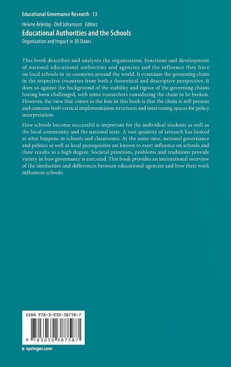 Produktbild: Educational Authorities and the Schools