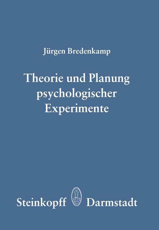 Produktbild: Theorie und Planung Psychologischer Experimente