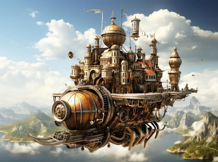 Produktbild: CALVENDO Puzzle Ein Motiv aus dem Kalender "Steampunk Domizile" | 2000 Teile Lege-Gr&ouml;&szlig;e 90x67cm Foto-Puzzle f&uuml;r gl&uuml;ckliche Stunden